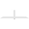 Ekena Millwork Eugene Architectural Grade PVC Gable Bracket, 108"W x 31 1/2"H x 4"D x 6"F, 7/12 Pitch GBP108X32X0406EUG00 - alternate 2